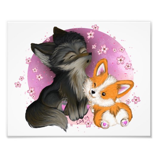 Fluffy Cuddles Print Fotodruck (Vorne)