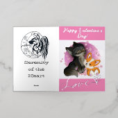 Fluffy Cuddles - Valentinenkarte (Äußere Ablage)