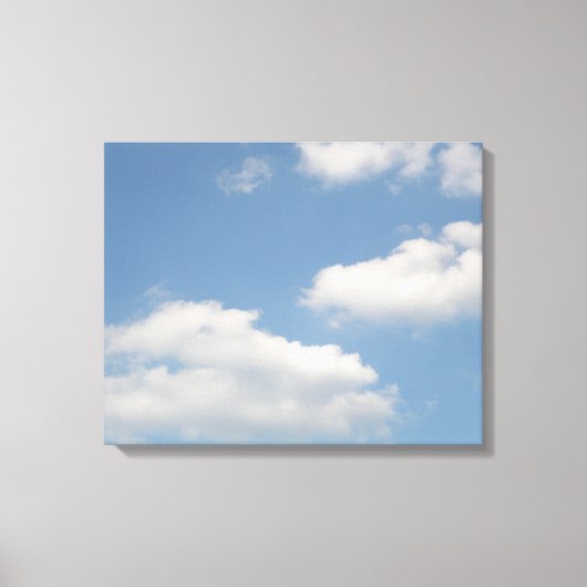 Fluffy Cumulus Clouds Canvas Print Leinwanddruck (Vorderseite)