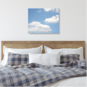 Fluffy Cumulus Clouds Canvas Print Leinwanddruck (Insitu (Schlafzimmer))