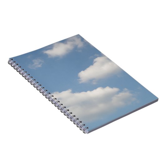 Fluffy Cumulus Clouds Notebook Notizblock (Rechte Seite)