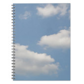 Fluffy Cumulus Clouds Notebook Notizblock (Vorderseite)