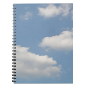 Fluffy Cumulus Clouds Notebook Notizblock