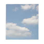 Fluffy Cumulus Clouds Notepad Notizblock (Vorderseite)