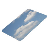 Fluffy Cumulus Clouds Premium Magnet (Linke Seite)