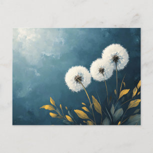 Fluffy Dandelions Painting Postkarte
