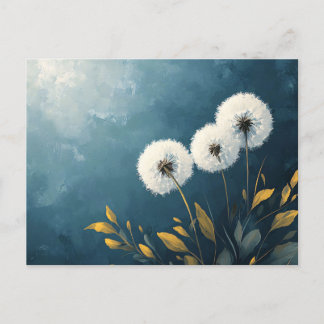 Fluffy Dandelions Painting Postkarte
