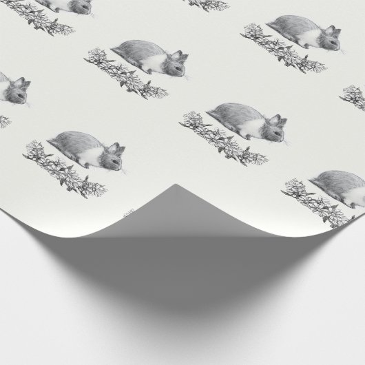 Fluffy des Kaninchens Geschenkpapier (Ecke)