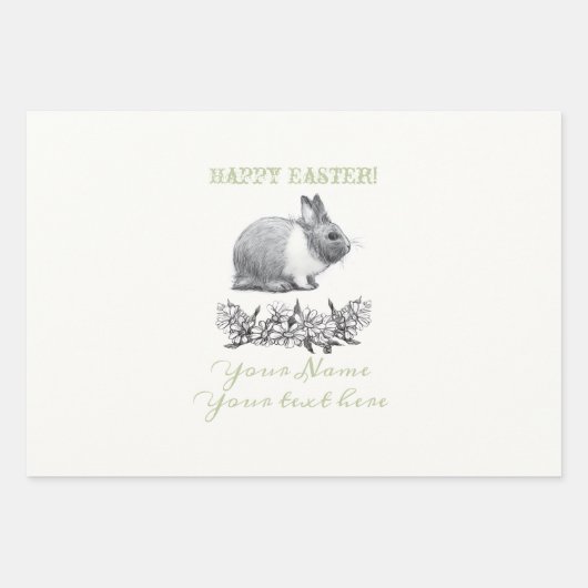 Fluffy des Kaninchens Geschenkpapier Set (Vorderseite)