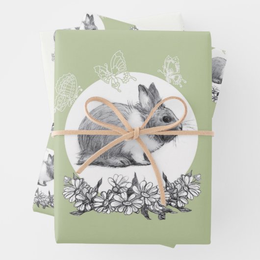 Fluffy des Kaninchens Geschenkpapier Set (Beispiel)