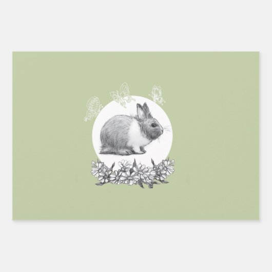 Fluffy des Kaninchens Geschenkpapier Set (Vorderseite)