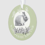 Fluffy des Kaninchens Ornament (Vorderseite)