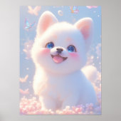 Fluffy Dog Whimsical Dream Poster (Vorne)