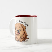 Fluffy Dog Zweifarbige Tasse (Vorderseite Links)