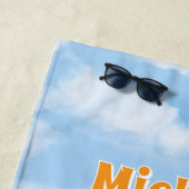 Fluffy Duck Personalisiert Strandtuch (Beispiel)