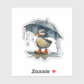 Fluffy Duckling Aufkleber (Blatt)