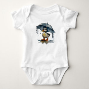 Fluffy Duckling Baby Strampler