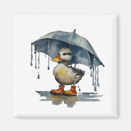 Fluffy Duckling Magnet