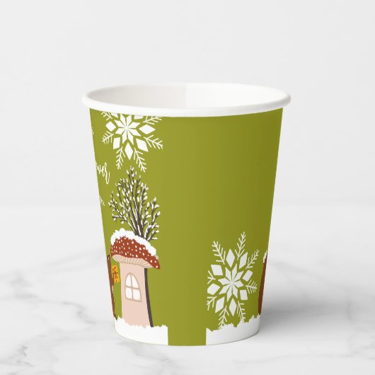 Fluffy Eichhörnchen Geschenk Winter Baby Dusche Pappbecher (Links)