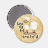 Fluffy Ewes Magnet (Vorderseite/Rückseite)