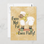 Fluffy Ewes Postkarte (Vorne/Hinten)
