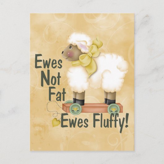 Fluffy Ewes Postkarte (Vorderseite)