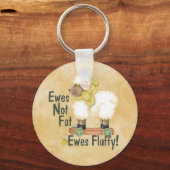 Fluffy Ewes Schlüsselanhänger (Vorderseite)