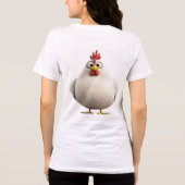 Fluffy & Fabulous | Round White Rooster Zodiac T-S Tri-Blend Shirt (Rückseite)