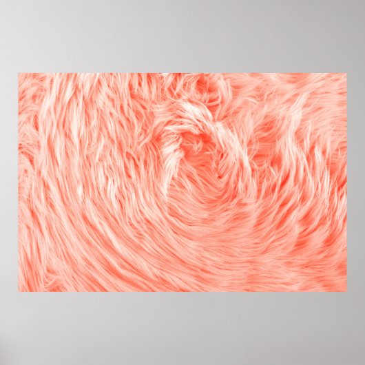 Fluffy-Fake-Spinnstoff-Pelz Poster (Vorne)
