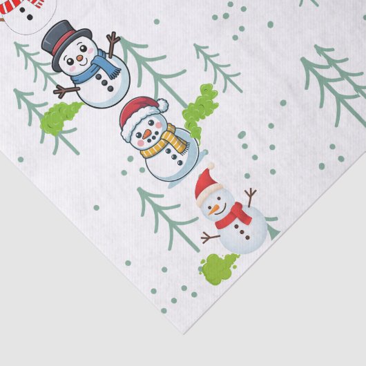 Fluffy Farts Funny Snowman Seidenpapier (Ausschnitt)