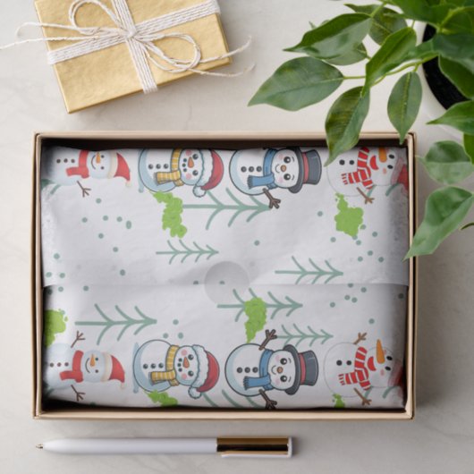 Fluffy Farts Funny Snowman Seidenpapier (Geschenk)