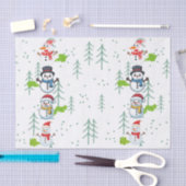 Fluffy Farts Funny Snowman Seidenpapier (Handwerk)