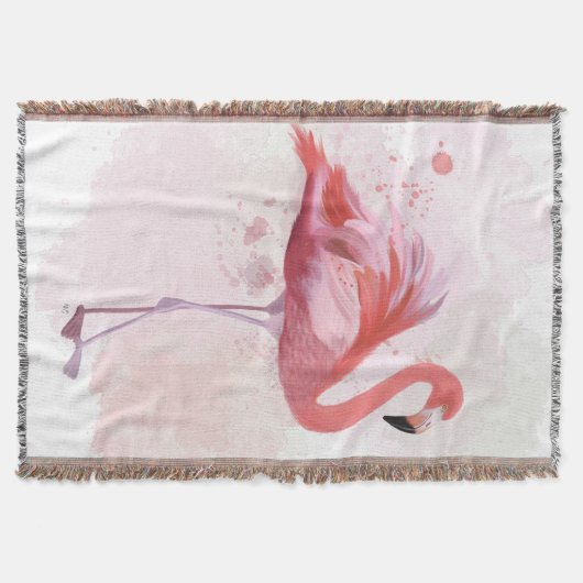 Fluffy Flamingo Decke (Vorderseite)