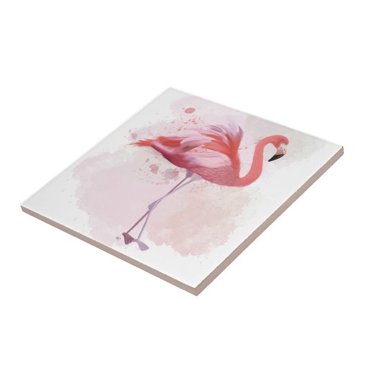 Fluffy Flamingo Fliese (Seite)