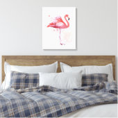Fluffy Flamingo Leinwanddruck (Insitu (Schlafzimmer))