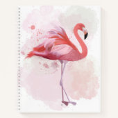 Fluffy Flamingo Notizblock (Vorderseite)