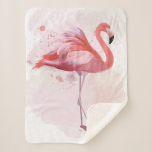 Fluffy Flamingo Sherpadecke