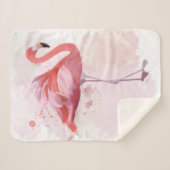 Fluffy Flamingo Sherpadecke (Vorderseite (Horizontal))