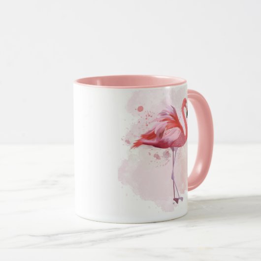 Fluffy Flamingo Tasse (VorderseiteRechts)