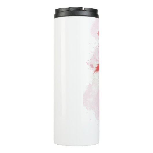 Fluffy Flamingo Thermosbecher (Rückseite)