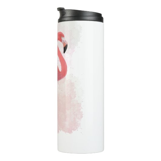Fluffy Flamingo Thermosbecher (Nach rechts gedreht)