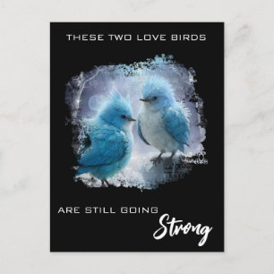 *~* Fluffy FOTO  Liebes Vögel AP54 Jubiläum Postkarte