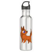 Fluffy Fox Edelstahlflasche (Vorderseite)