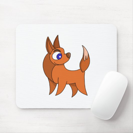 Fluffy Fox Mousepad (Mit Mouse)
