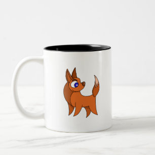 Fluffy Fox Zweifarbige Tasse