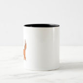 Fluffy Fox Zweifarbige Tasse (Mittel)