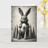 Fluffy Friend Egg Keepsake Card Karte (Gelbe Blume)