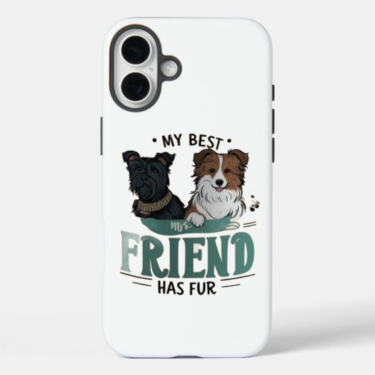 Fluffy Friend Forever Case-Mate iPhone Hülle (Rückseite)