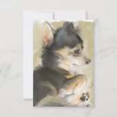 Fluffy Fritter Art Card Dankeskarte (Vorderseite)