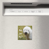 Fluffy Frizzy Bad Hair Day Dog Magnet (In Situ (Geschirrspüler))